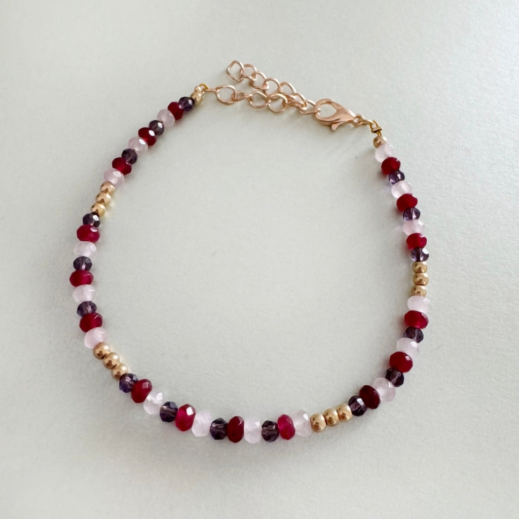 Chaya Amethyst Beaded Bracelet