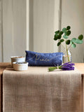 Peace Embroidered Linen and Lavender Eye Pillow