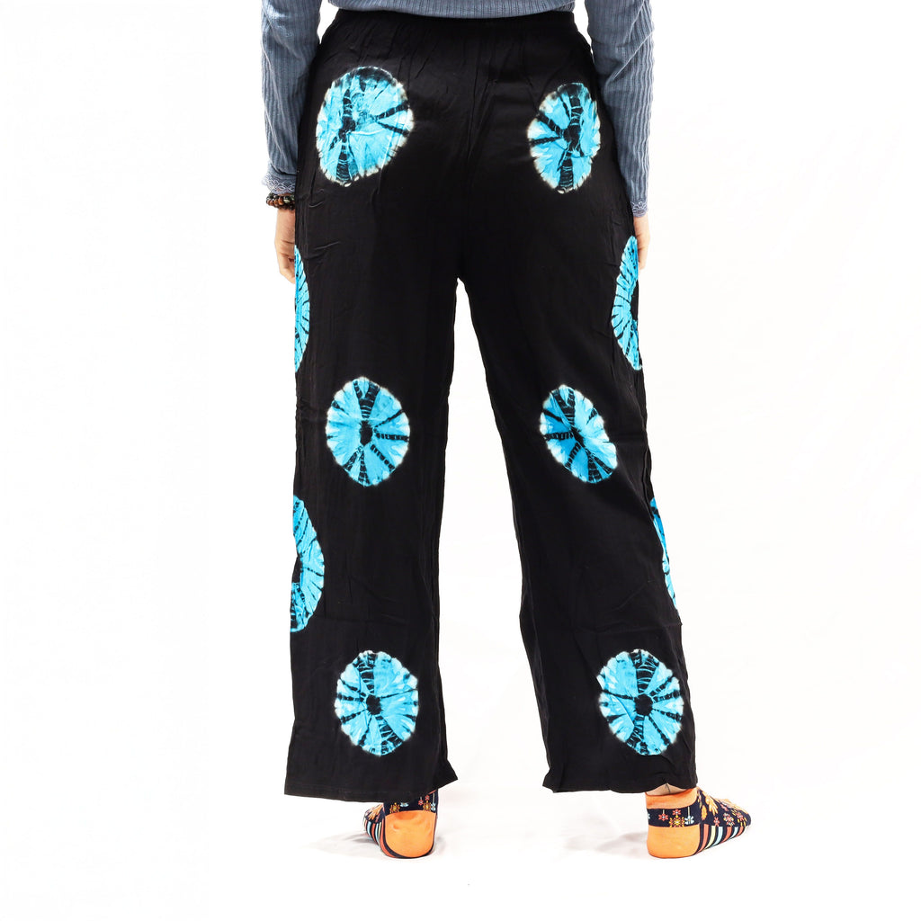 Japanese Style Lounge Pants - Large -Black, Blue