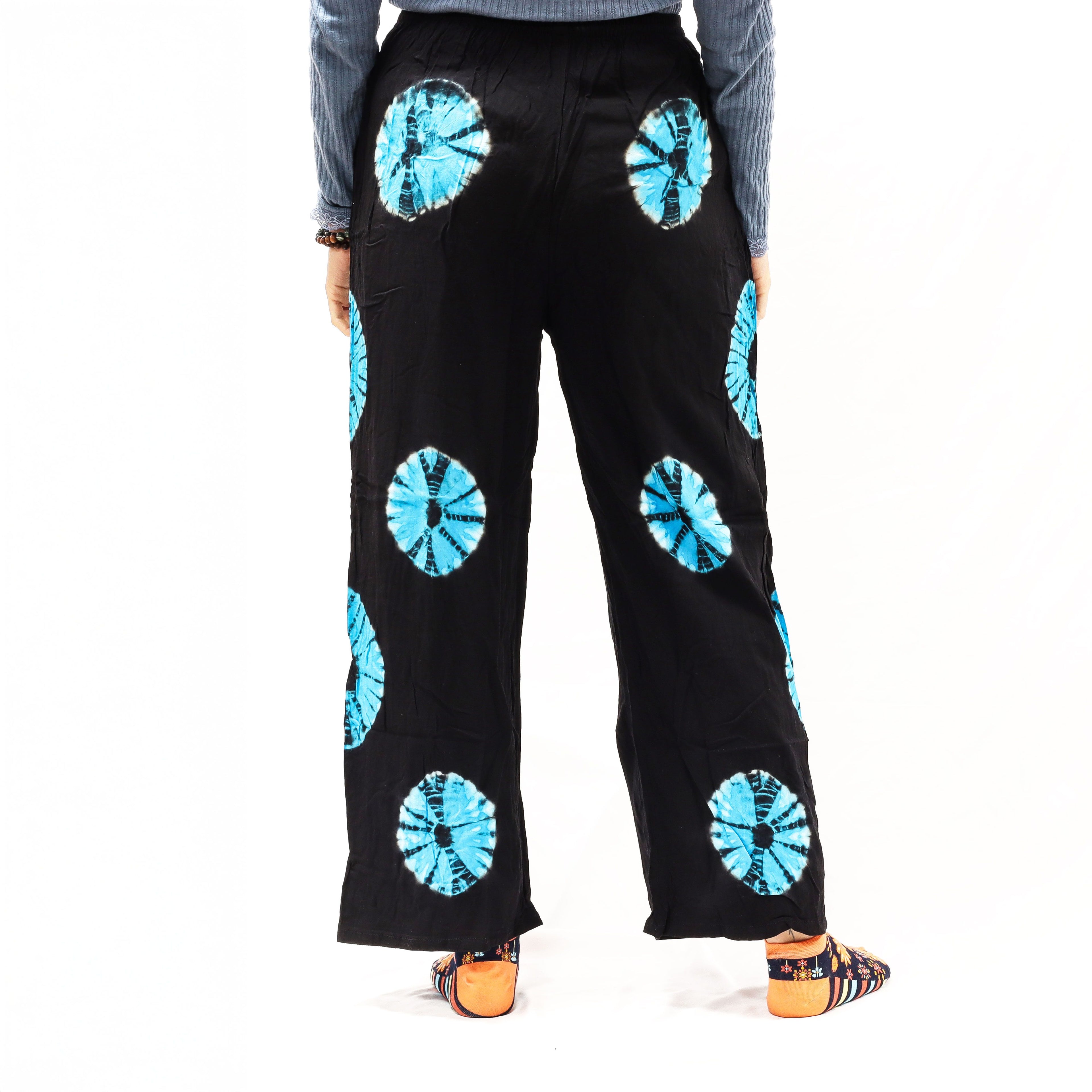 Japanese Style Lounge Pants - Large -Black, Blue