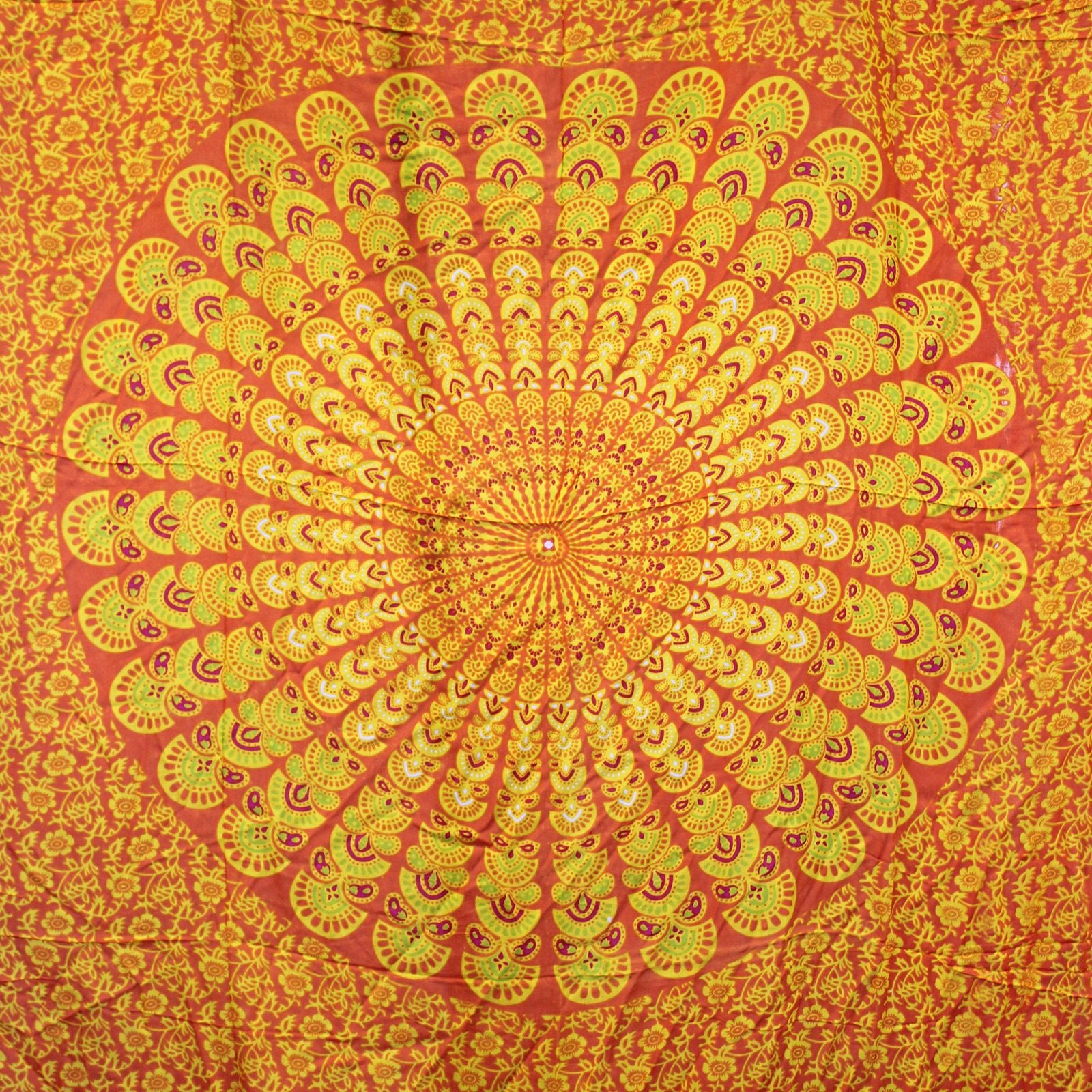 Lime Orange Mandala Sarongs