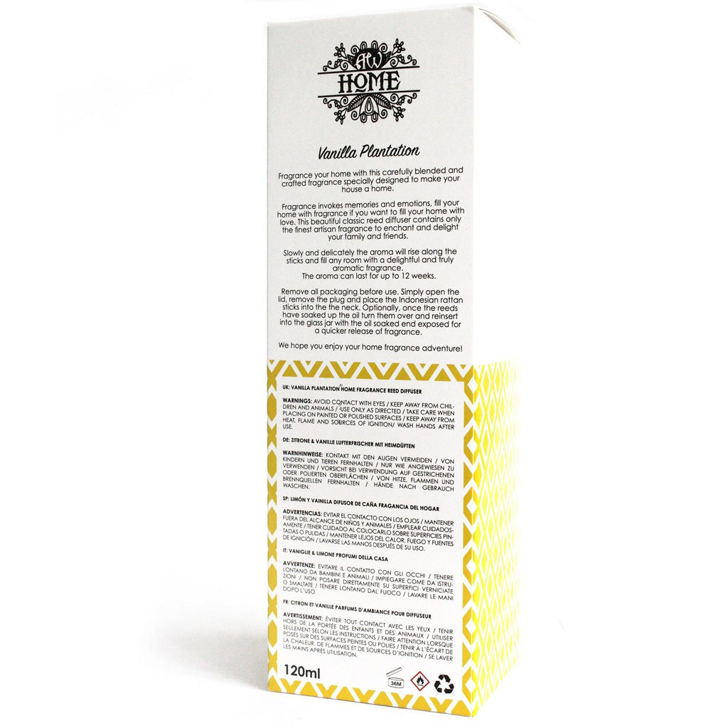 120ml Reed Diffuser -  Vanilla Plantation