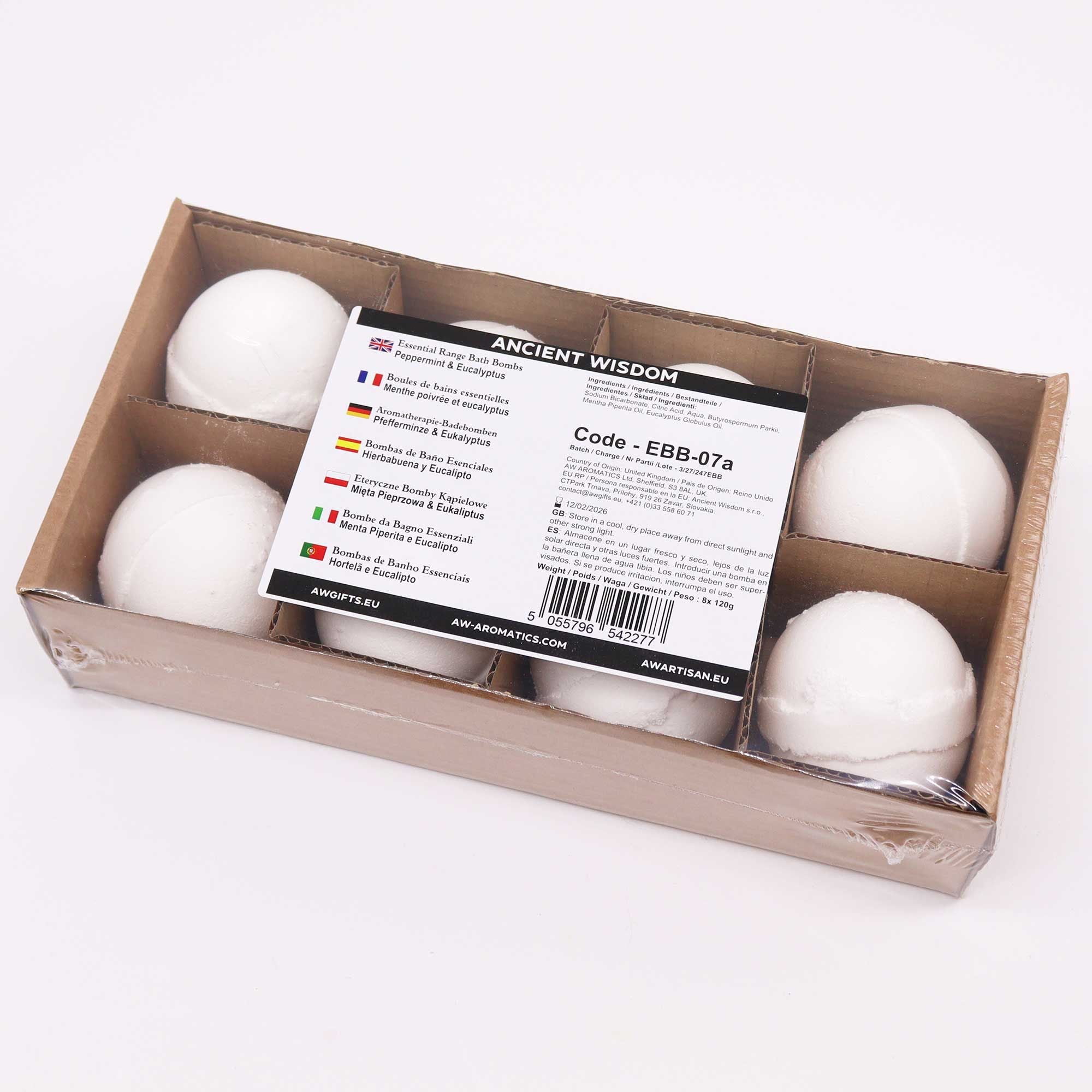 Essential Oil Bath Bomb - Peppermint & Eucalyptus