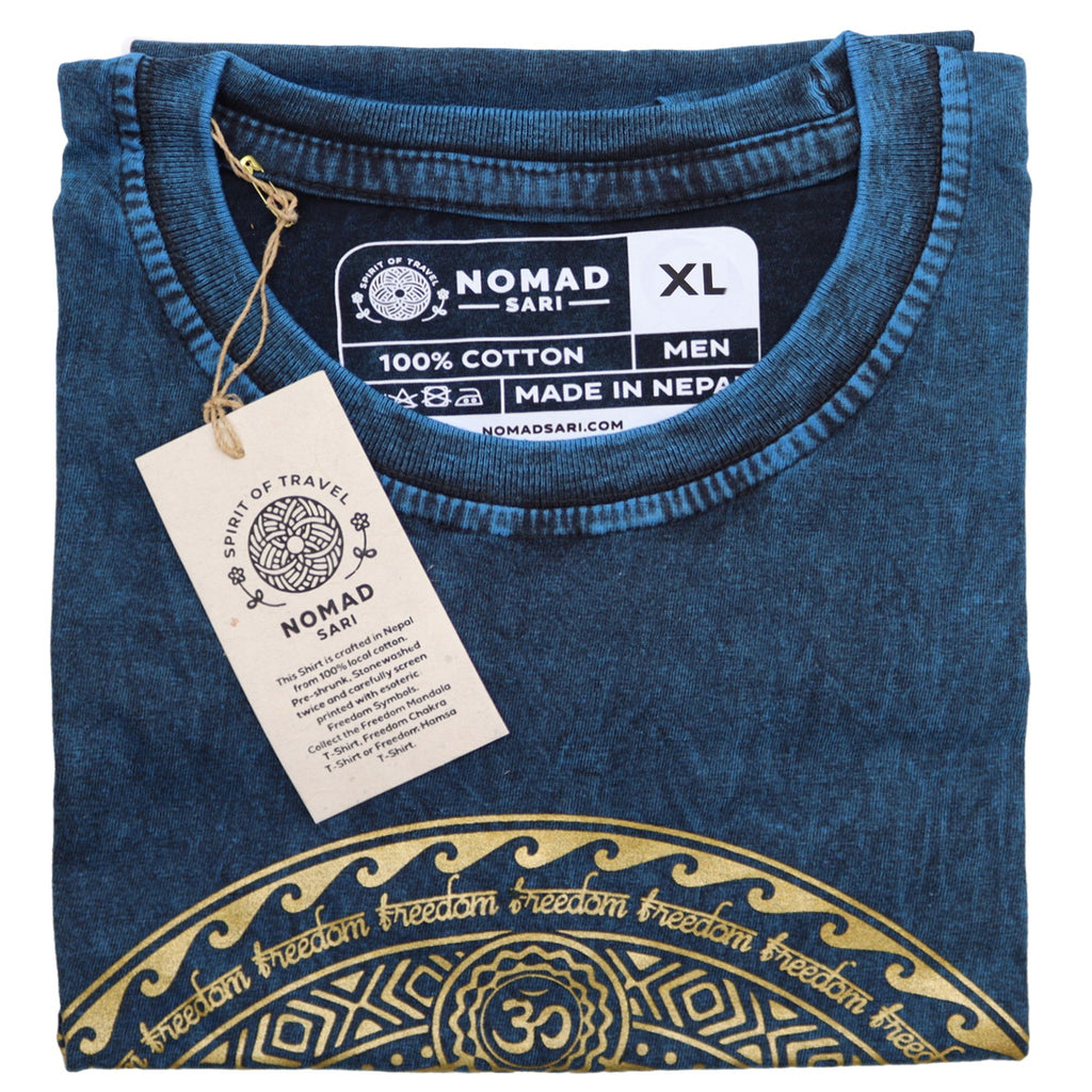 XLarge Stone Washed T-Shirt - Chakra - Blue