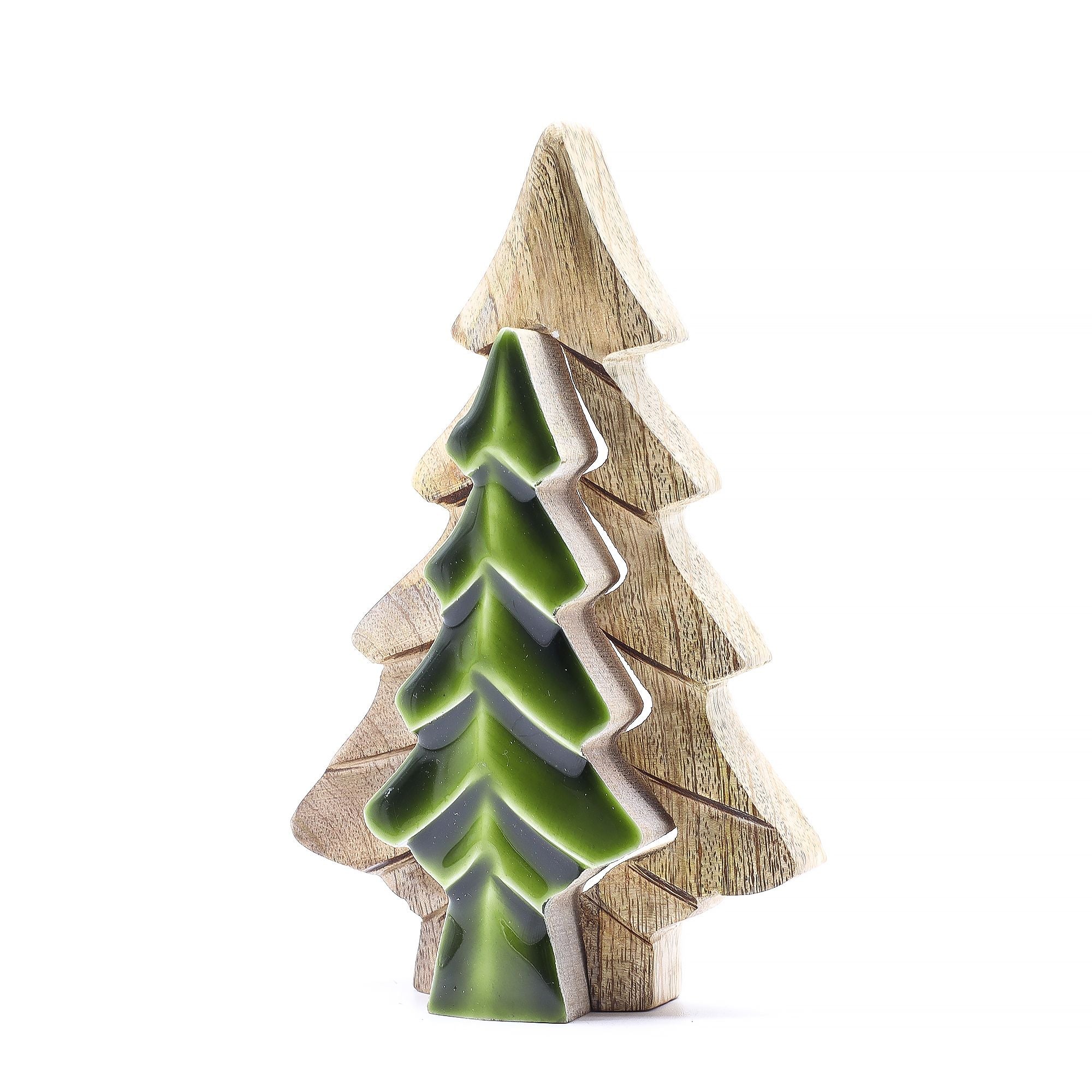 Lost in the Forrest - Small Tree in a Tree Wooden Decoration - 15x10cm