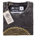 Medium Stone Washed T-Shirt - Mandala - Dark Grey