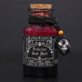 Ancient Witch Bath Spell Potion & Amethyst Crystal Amulet - Seduction