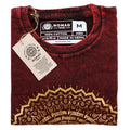 Medium Stone Washed T-Shirt - Mandala - Maroon