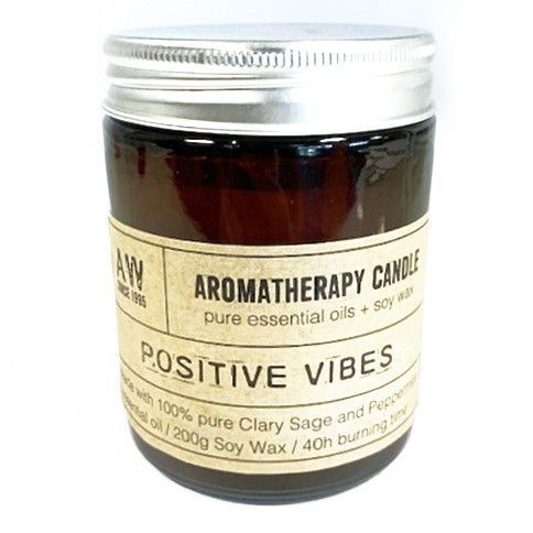Aromatherapy Candle - Positive Vibes - Clary Sage & Peppermint