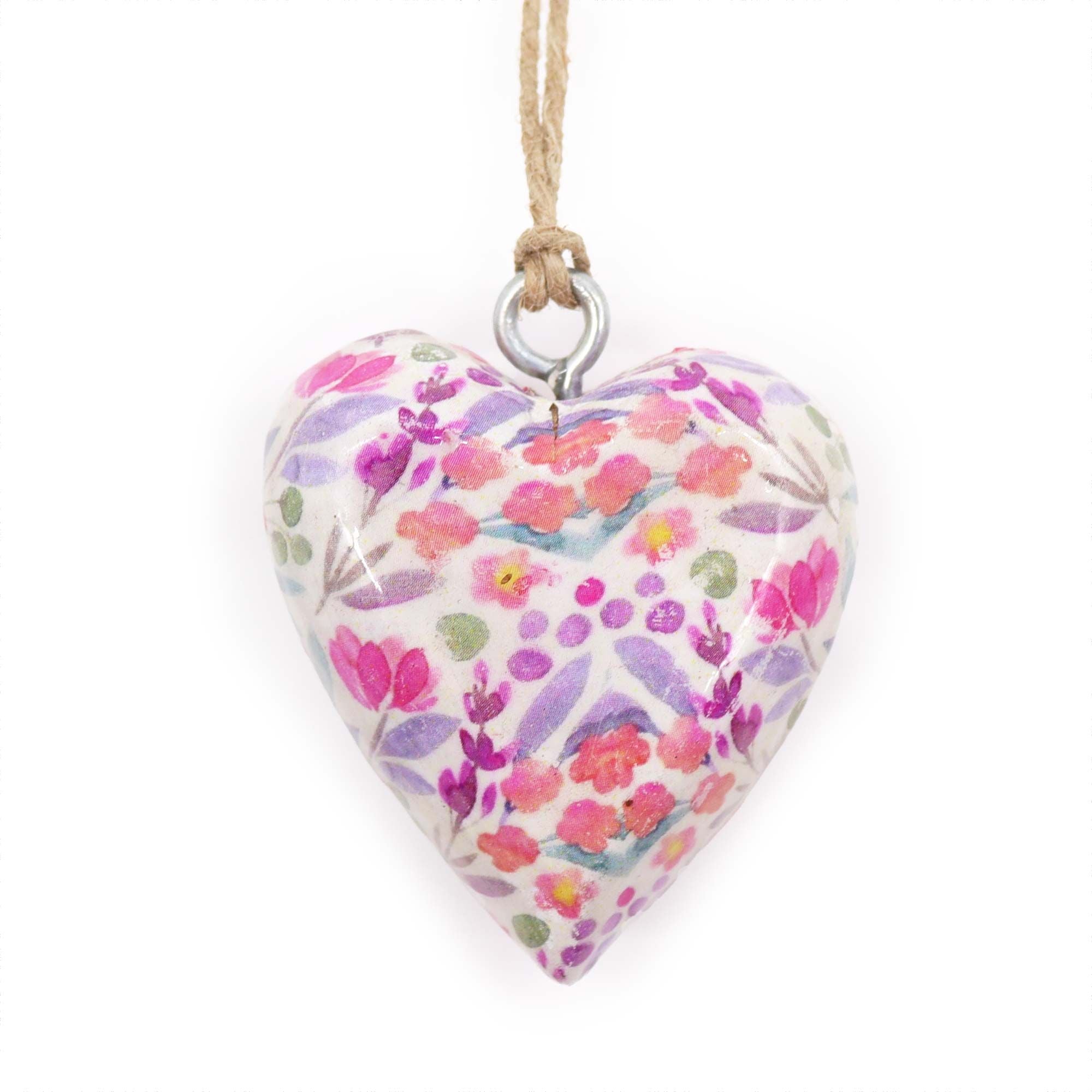 Large Decor Wood Heart -  Pretty Floral