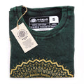 Small Stone Washed T-Shirt - Mandala - Green