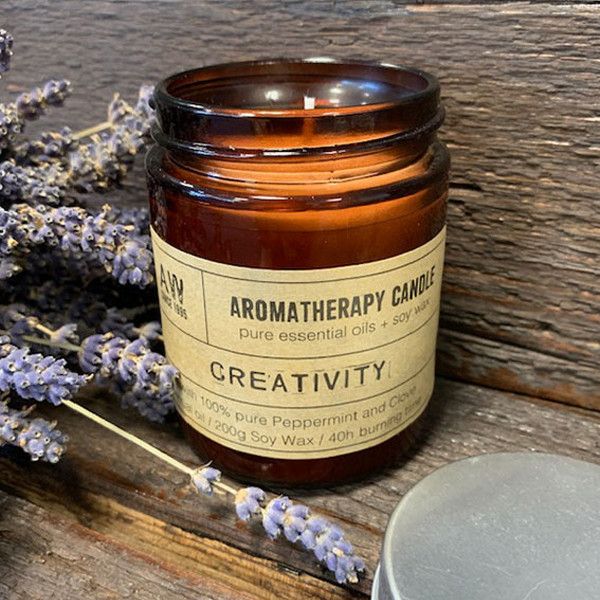 Aromatherapy Candle - Creativity - Peppermint & Clove