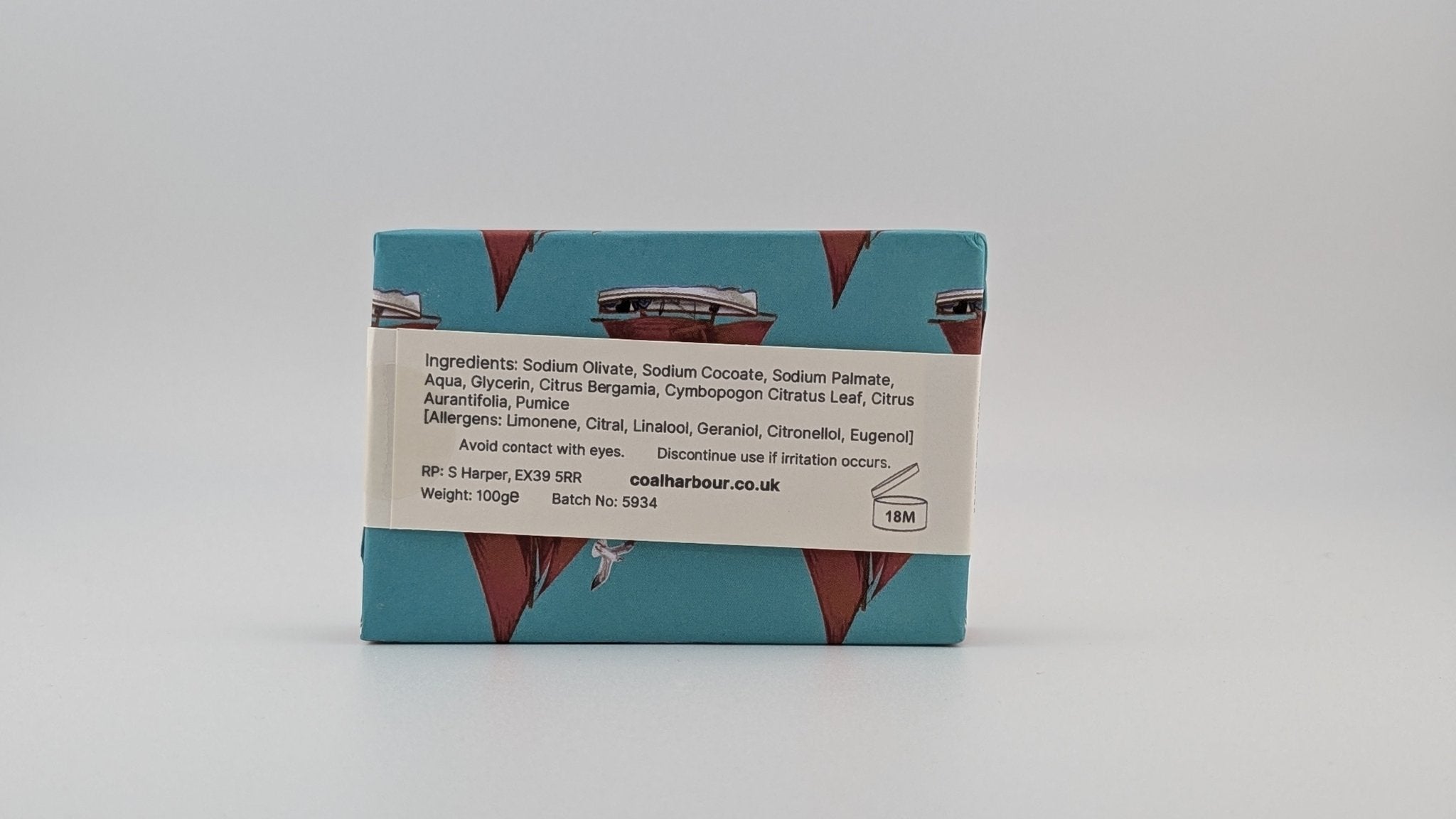 Bergamot & Lemongrass with Pumice 100g Soap Bar