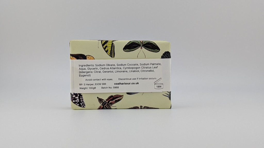 Cedarwood & Lemongrass 100g Soap Bar