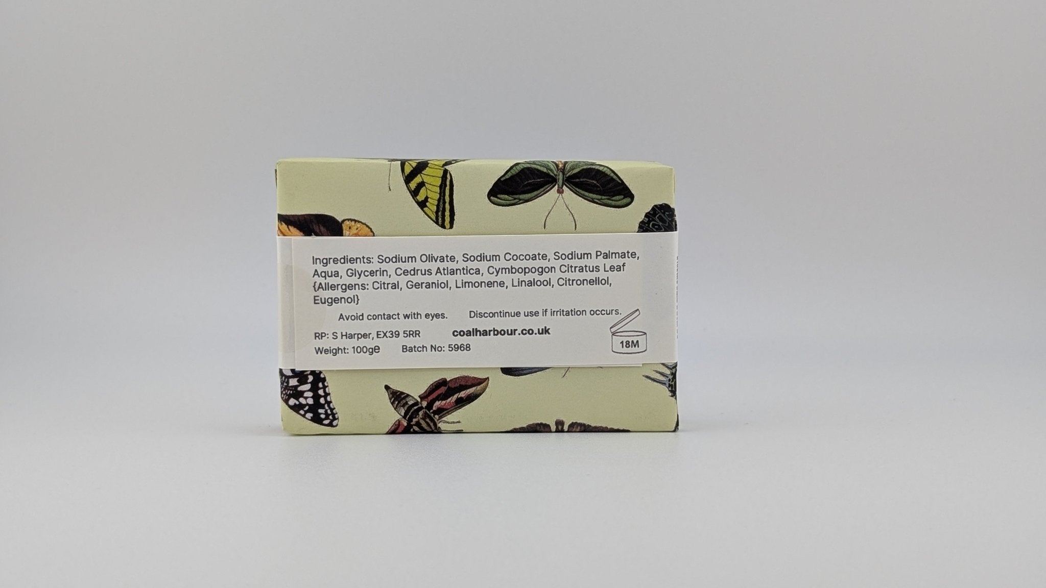 Cedarwood & Lemongrass 100g Soap Bar