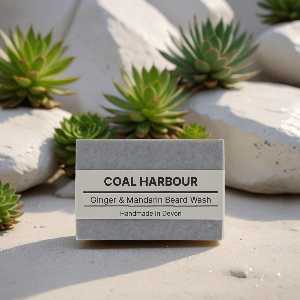 Ginger, Mandarin & Dead Sea Mud 100g Beard Wash Bar