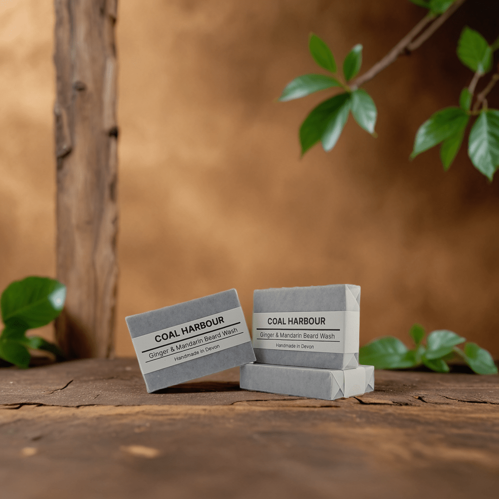 Ginger, Mandarin & Dead Sea Mud 100g Beard Wash Bar