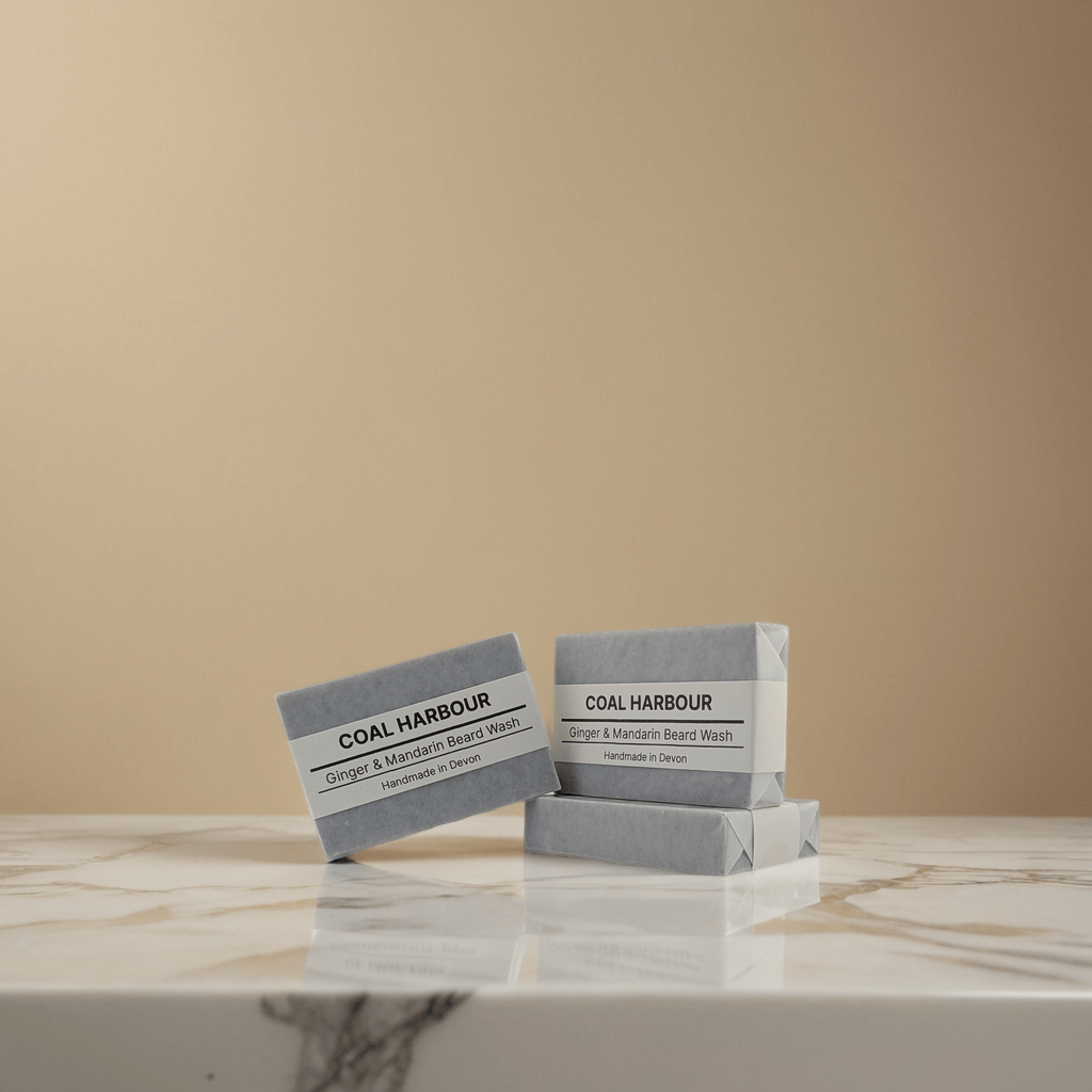 Ginger, Mandarin & Dead Sea Mud 100g Beard Wash Bar
