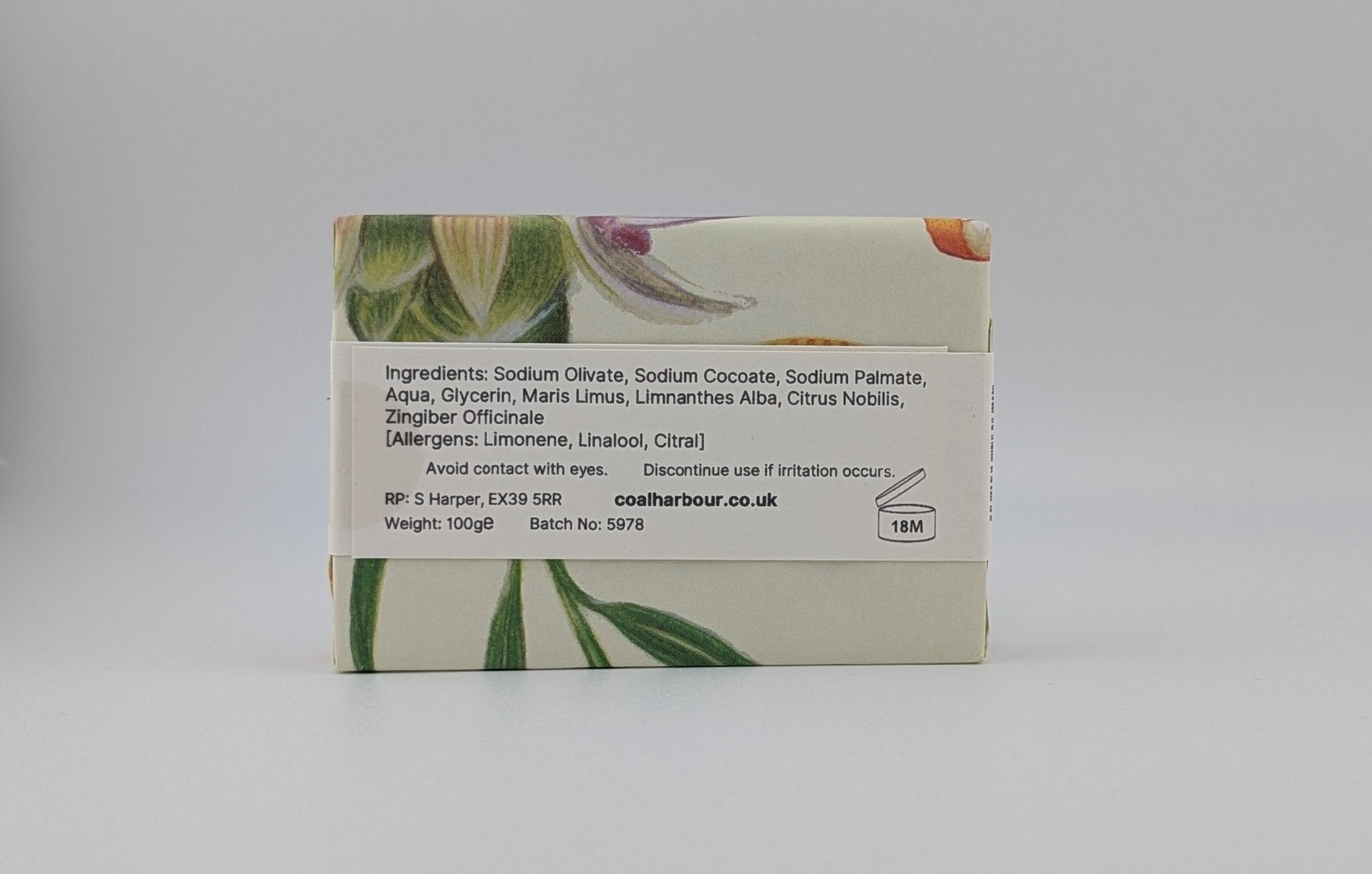 Ginger, Mandarin & Dead Sea Mud 100g Soap Bar