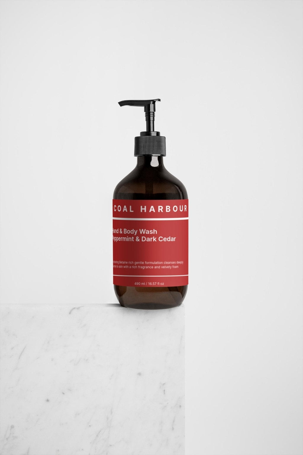 Hand & Body Wash - Peppermint & Dark Cedar 490ml