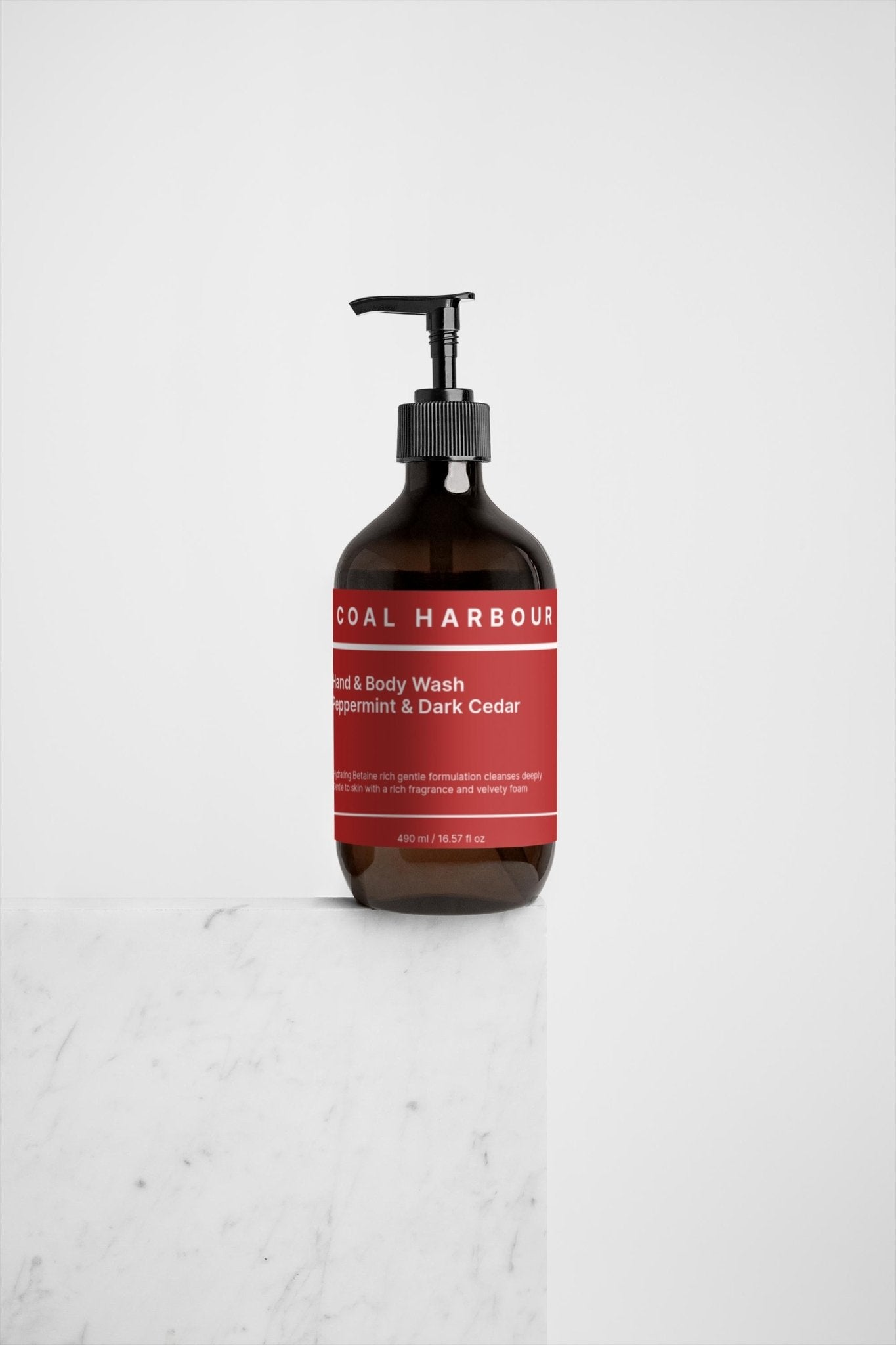 Hand & Body Wash - Peppermint & Dark Cedar 490ml