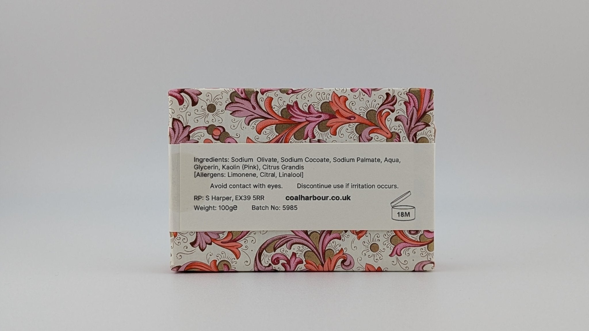 Pink Grapefruit 100g Soap Bar