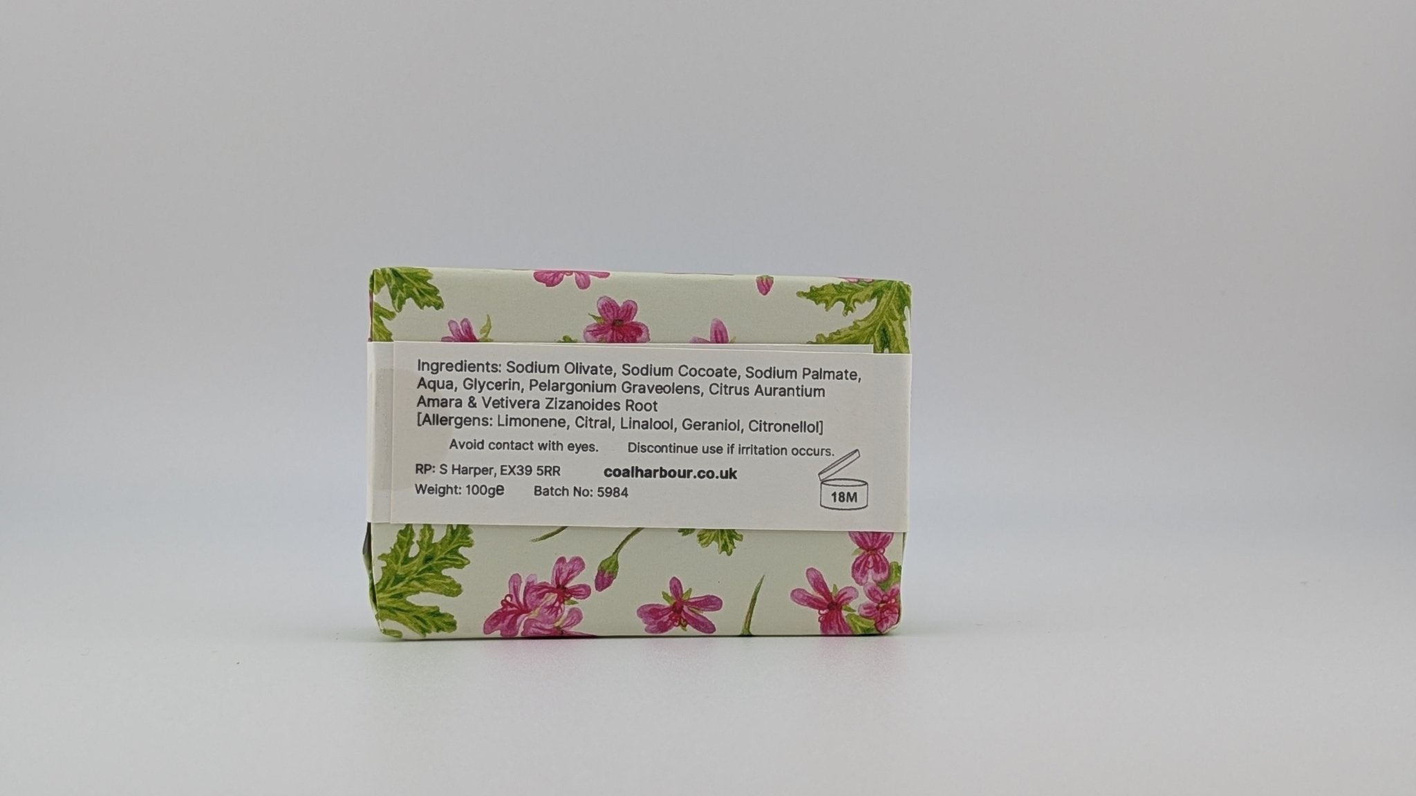 Rose Geranium 100g Soap Bar