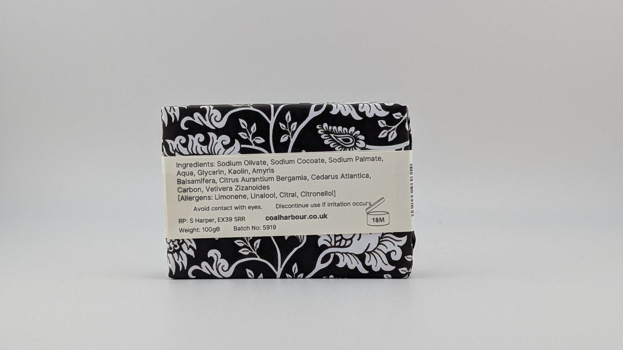 Sandalwood & Bergamot 100g Soap Bar